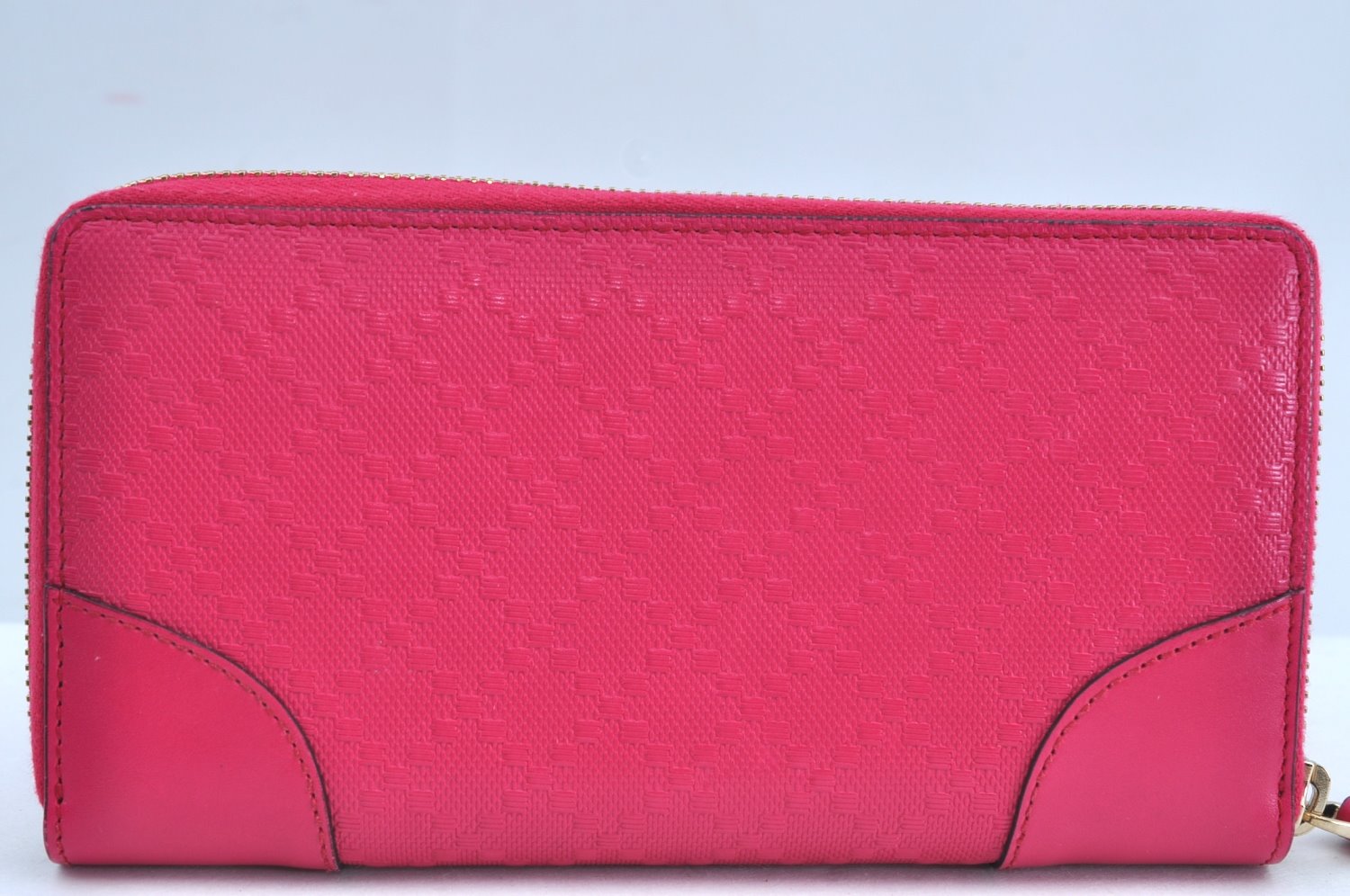 Authentic GUCCI Diamante Vintage Long Wallet Purse PVC Leather 354487 Pink K7494