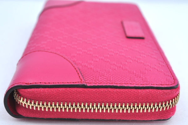 Authentic GUCCI Diamante Vintage Long Wallet Purse PVC Leather 354487 Pink K7494