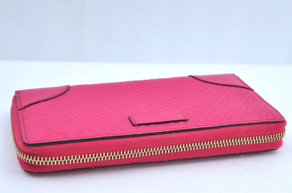 Authentic GUCCI Diamante Vintage Long Wallet Purse PVC Leather 354487 Pink K7494