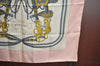 Authentic HERMES Carre 90 Scarf "BRIDES de GALA par" Silk Pink K7500