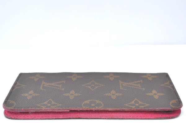 Authentic Louis Vuitton Monogram Folio Iphone 7+ Case Pink M63401 LV Junk K7513