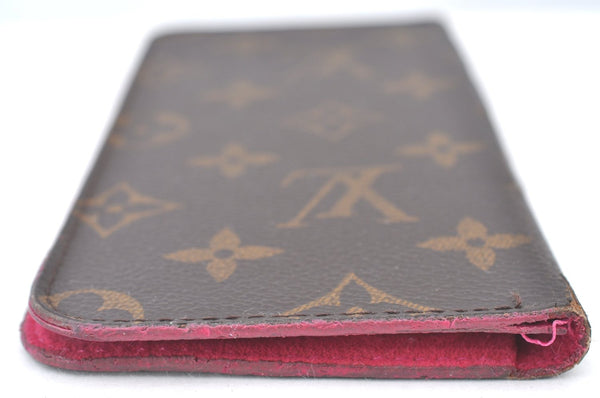 Authentic Louis Vuitton Monogram Folio Iphone 7+ Case Pink M63401 LV Junk K7513