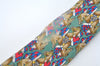 Auth HERMES Vintage Tie Necktie Horse Racing Pattern 7661TA Silk Green K7516