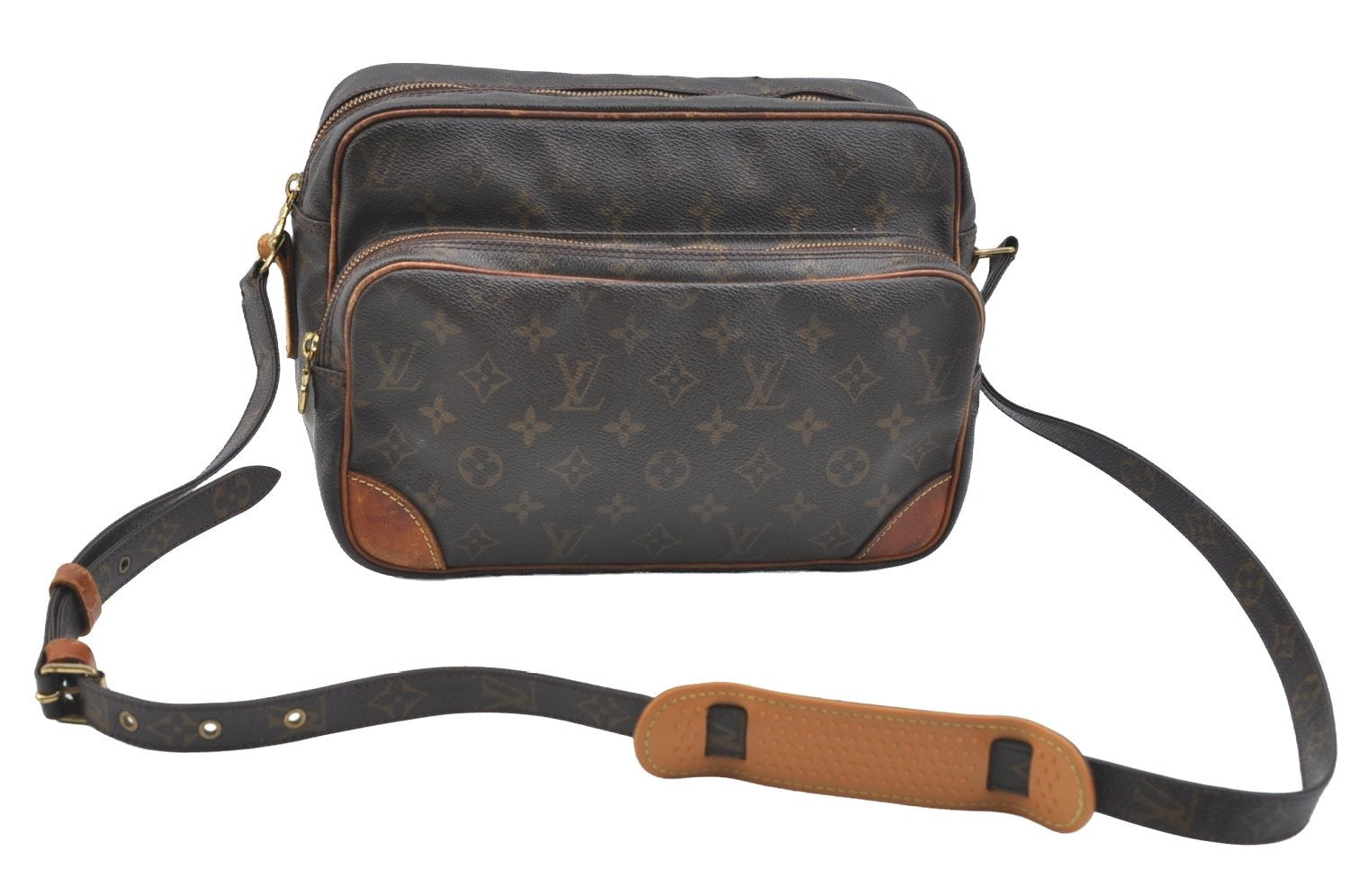 Authentic Louis Vuitton Monogram Nile Shoulder Cross Body Bag M45244 LV K7521