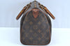 Authentic Louis Vuitton Monogram Speedy 25 Boston Hand Bag M41528 LV Junk K7522