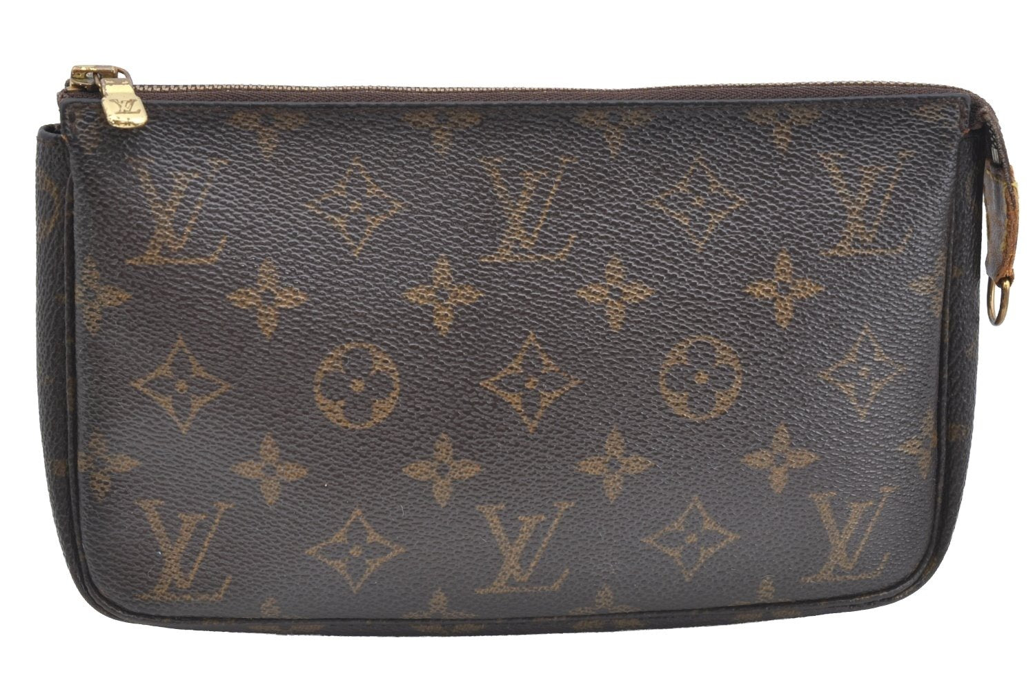 Authentic Louis Vuitton Monogram Pochette Accessoires Pouch M51980 LV K7523