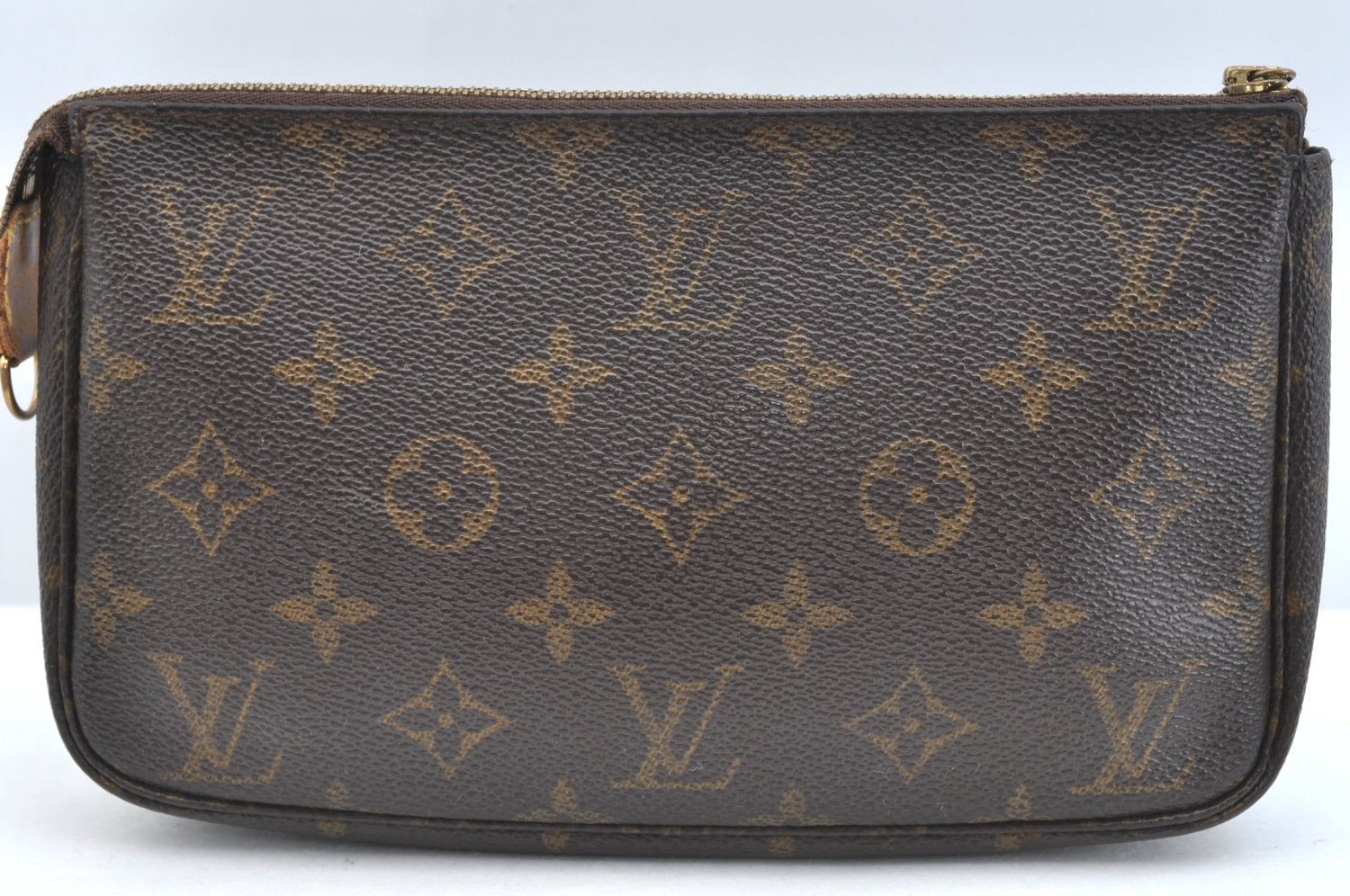 Authentic Louis Vuitton Monogram Pochette Accessoires Pouch M51980 LV K7523