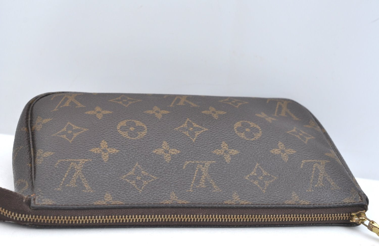 Authentic Louis Vuitton Monogram Pochette Accessoires Pouch M51980 LV K7523