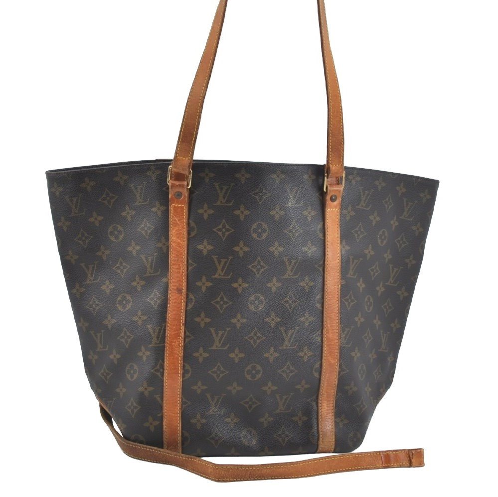Authentic Louis Vuitton Monogram Sac Shopping PM Tote Bag M51108 LV Junk K7525