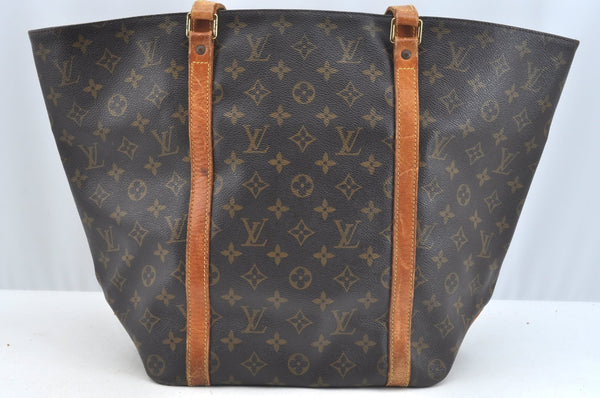 Authentic Louis Vuitton Monogram Sac Shopping PM Tote Bag M51108 LV Junk K7525
