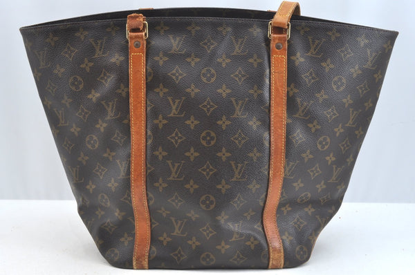 Authentic Louis Vuitton Monogram Sac Shopping PM Tote Bag M51108 LV Junk K7525