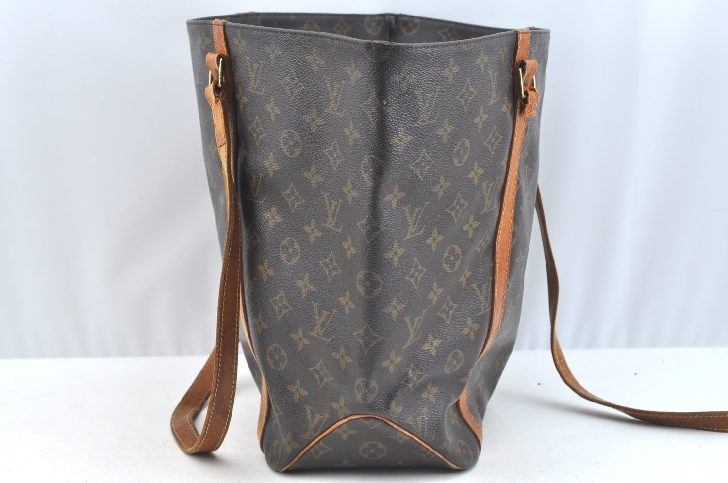 Authentic Louis Vuitton Monogram Sac Shopping PM Tote Bag M51108 LV Junk K7525