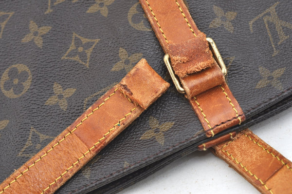 Authentic Louis Vuitton Monogram Sac Shopping PM Tote Bag M51108 LV Junk K7525