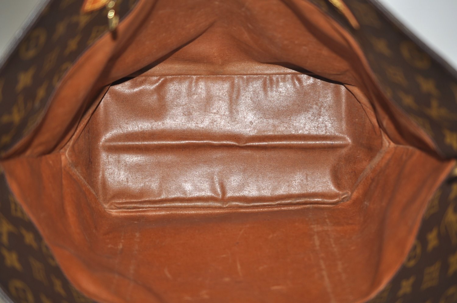 Authentic Louis Vuitton Monogram Sac Shopping PM Tote Bag M51108 LV Junk K7525