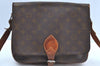 Authentic Louis Vuitton Monogram Cartouchiere GM Shoulder Bag Old Model K7527