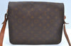 Authentic Louis Vuitton Monogram Cartouchiere GM Shoulder Bag Old Model K7527