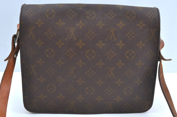 Authentic Louis Vuitton Monogram Cartouchiere GM Shoulder Bag Old Model K7527