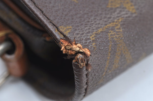 Authentic Louis Vuitton Monogram Cartouchiere GM Shoulder Bag Old Model K7527