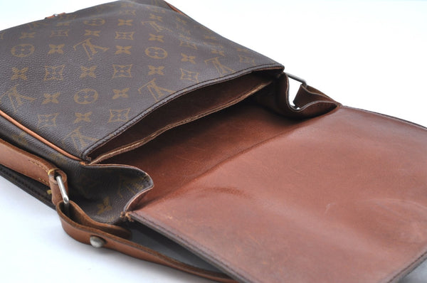 Authentic Louis Vuitton Monogram Cartouchiere GM Shoulder Bag Old Model K7527