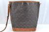 Authentic Louis Vuitton Monogram Noe Shoulder Drawstring Bag M42224 Junk K7528