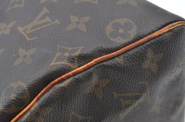 Authentic Louis Vuitton Monogram Speedy 25 Boston Hand Bag M41528 LV Junk K7535