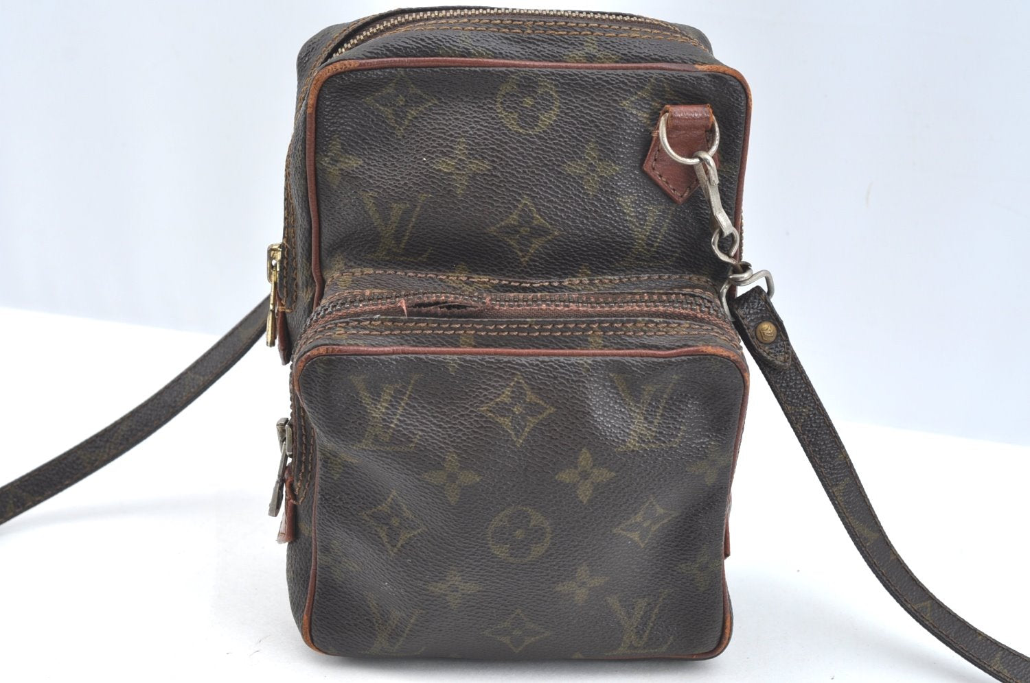 Auth Louis Vuitton Monogram Mini Amazone Shoulder Cross Bag Old Model Junk K7538