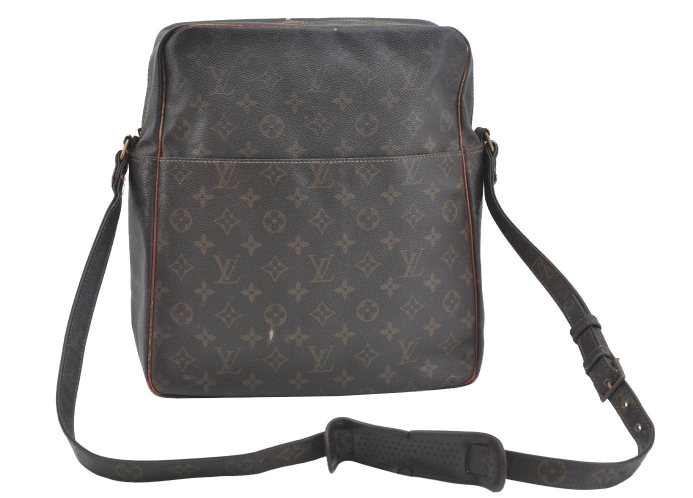 Authentic Louis Vuitton Monogram Marceau Shoulder Cross Bag Old Model Junk K7539
