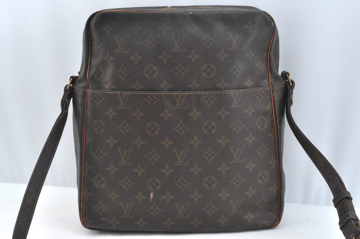 Authentic Louis Vuitton Monogram Marceau Shoulder Cross Bag Old Model Junk K7539