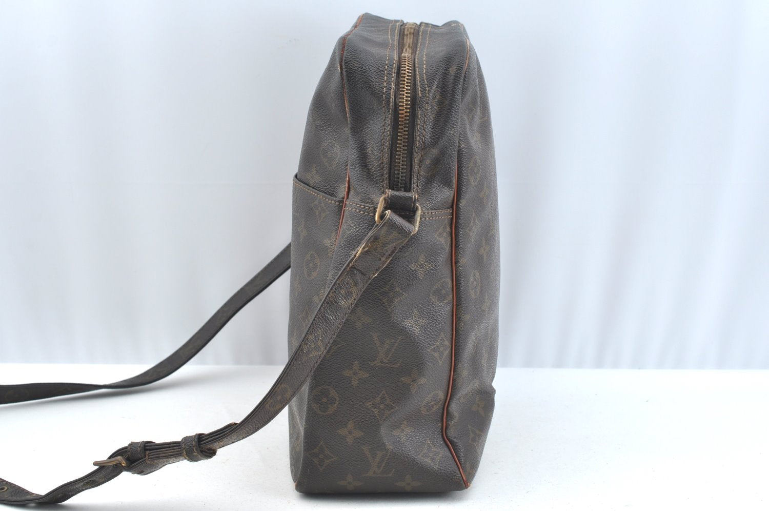Authentic Louis Vuitton Monogram Marceau Shoulder Cross Bag Old Model Junk K7539