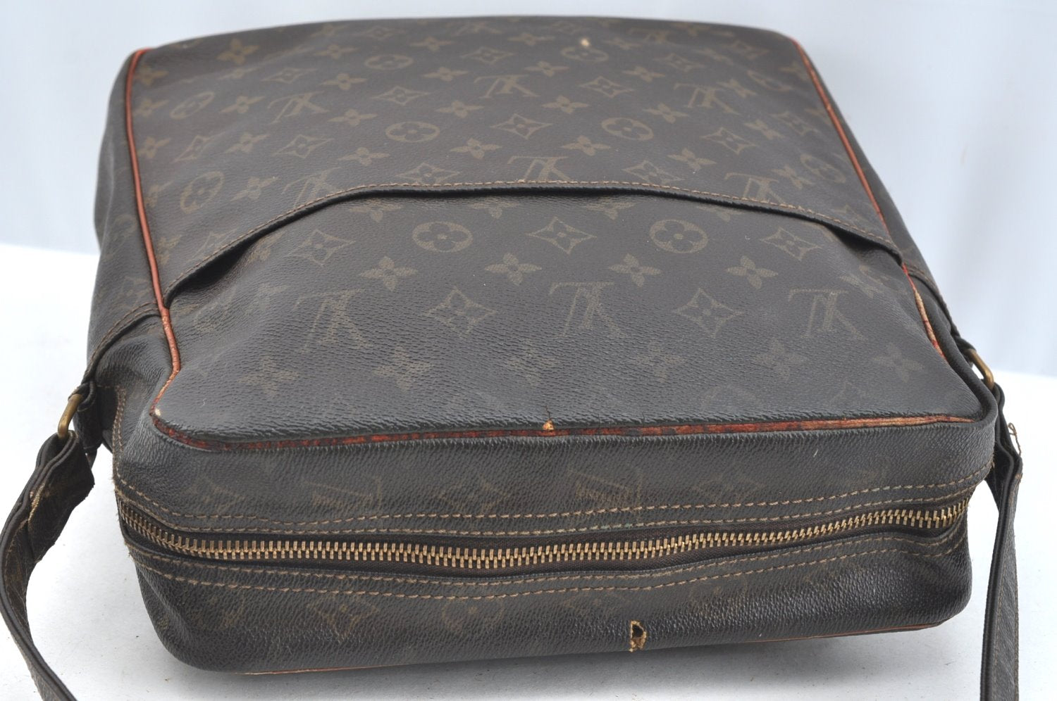 Authentic Louis Vuitton Monogram Marceau Shoulder Cross Bag Old Model Junk K7539