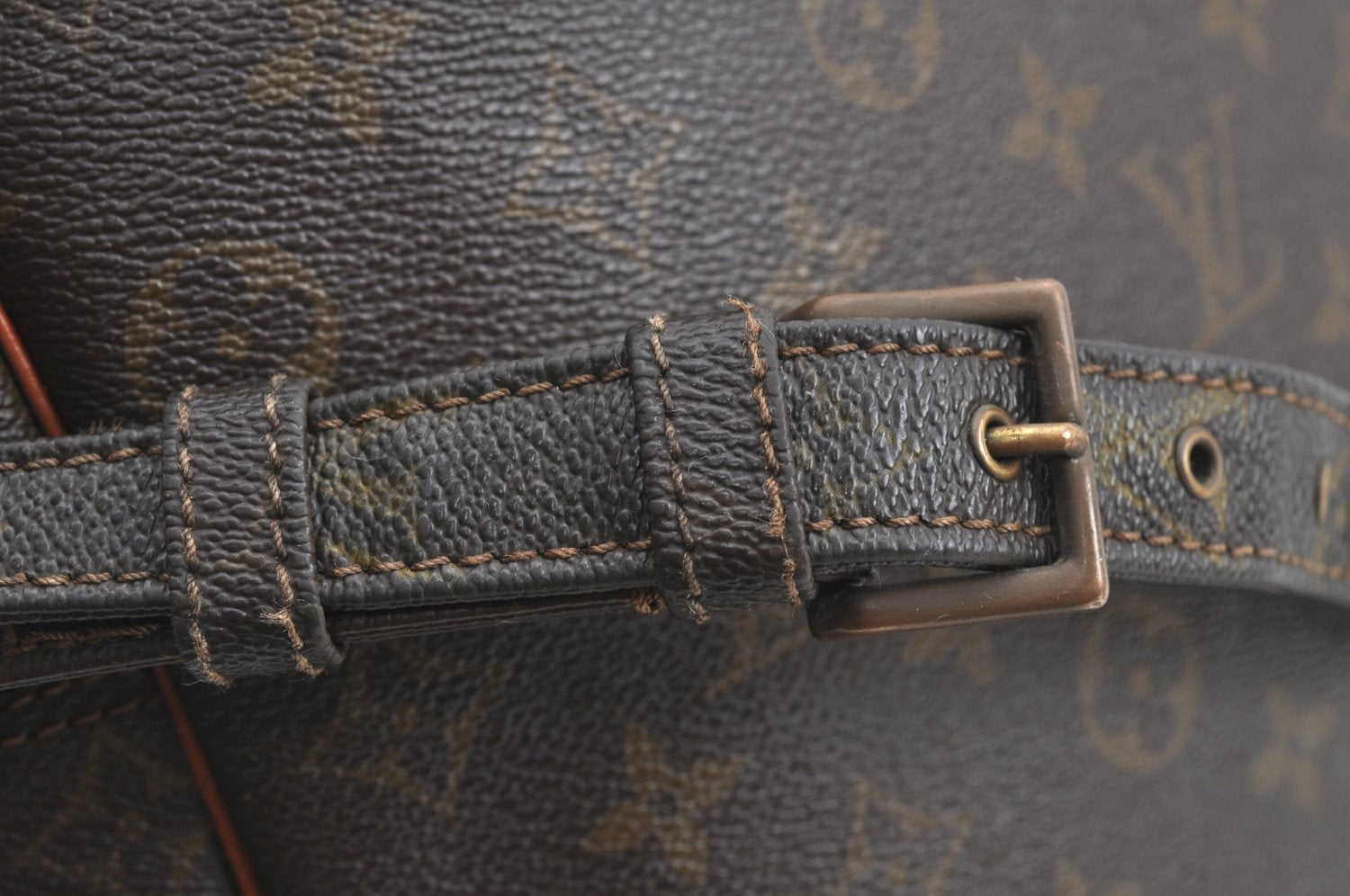 Authentic Louis Vuitton Monogram Marceau Shoulder Cross Bag Old Model Junk K7539