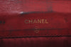 Authentic CHANEL Caviar Skin CC Logo Bifold Wallet Purse Red K7544