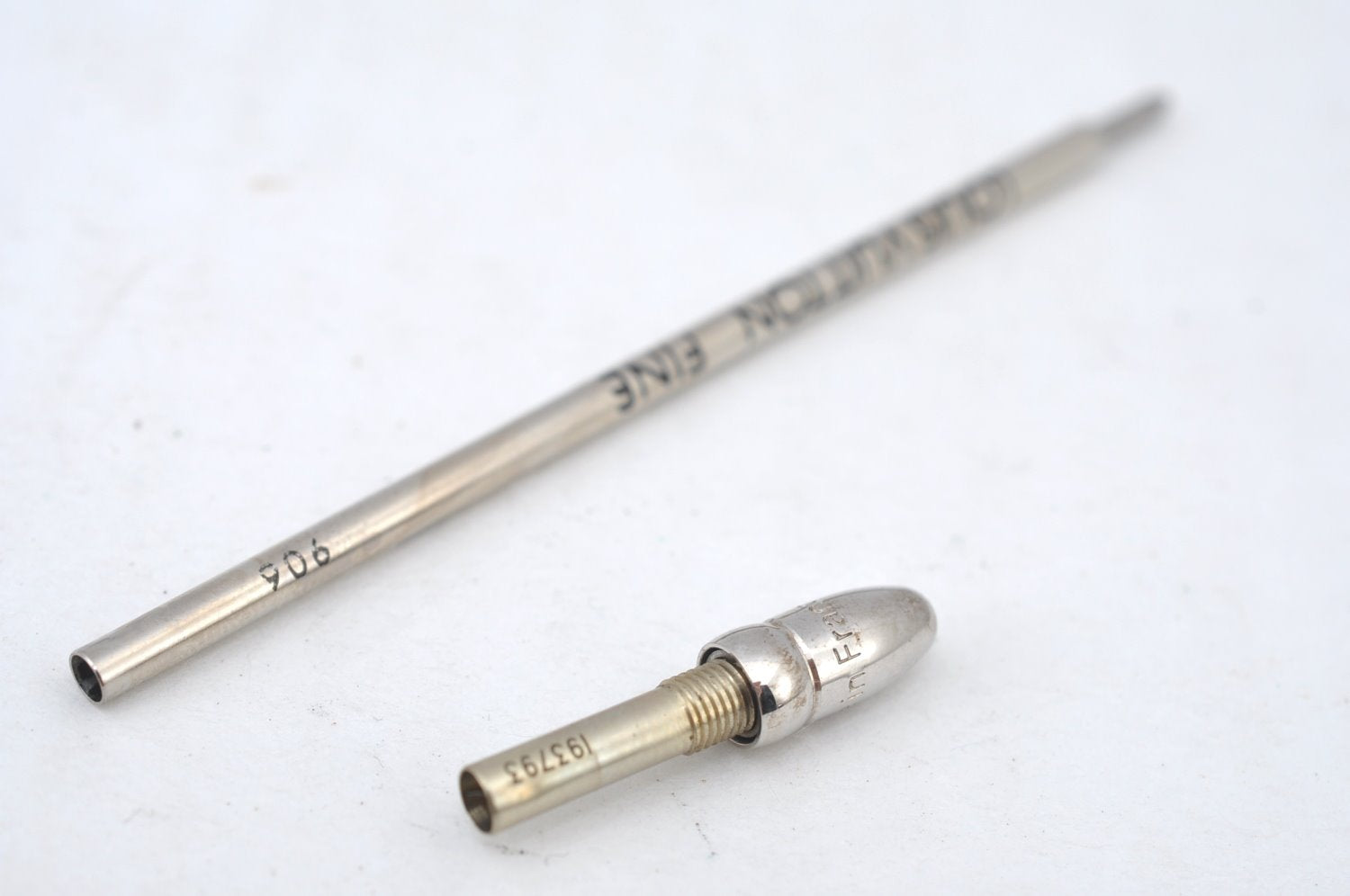 Authentic Louis Vuitton Stylo Agenda GM Ballpoint Pen Silver N75001 LV K7545