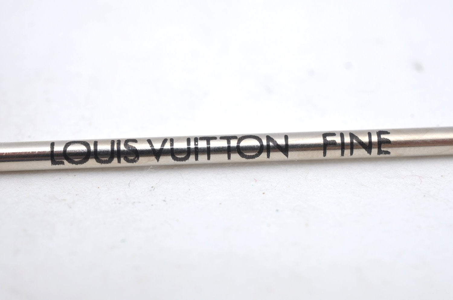 Authentic Louis Vuitton Stylo Agenda GM Ballpoint Pen Silver N75001 LV K7545