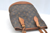 Authentic Louis Vuitton Monogram Bucket PM Shoulder Tote Bag M42238 Junk K7552