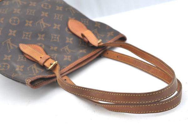 Authentic Louis Vuitton Monogram Bucket PM Shoulder Tote Bag M42238 Junk K7552
