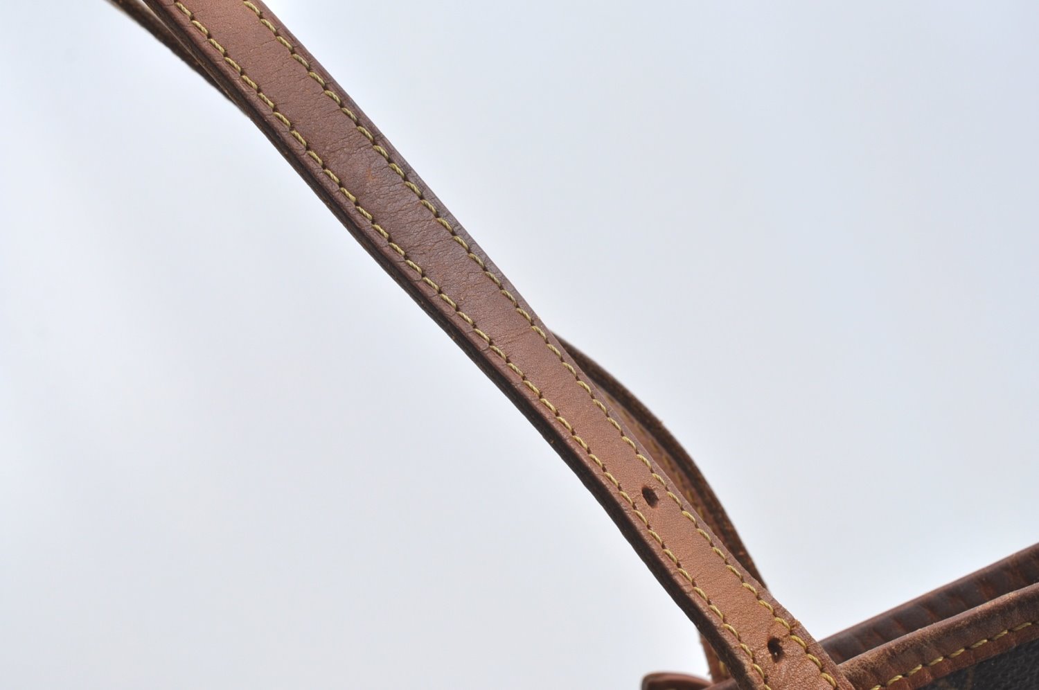 Authentic Louis Vuitton Monogram Bucket PM Shoulder Tote Bag M42238 Junk K7552