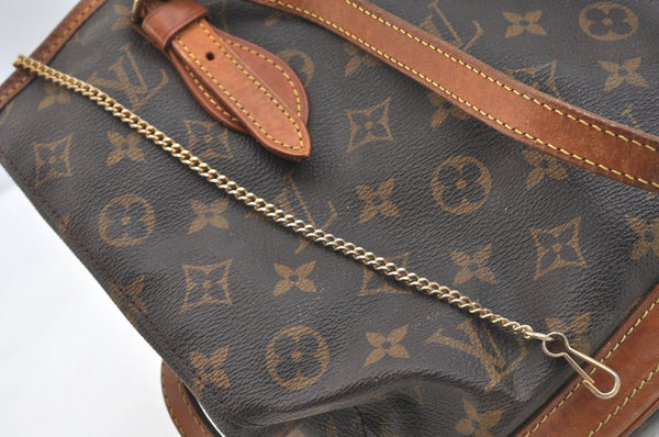 Authentic Louis Vuitton Monogram Bucket PM Shoulder Tote Bag M42238 Junk K7552