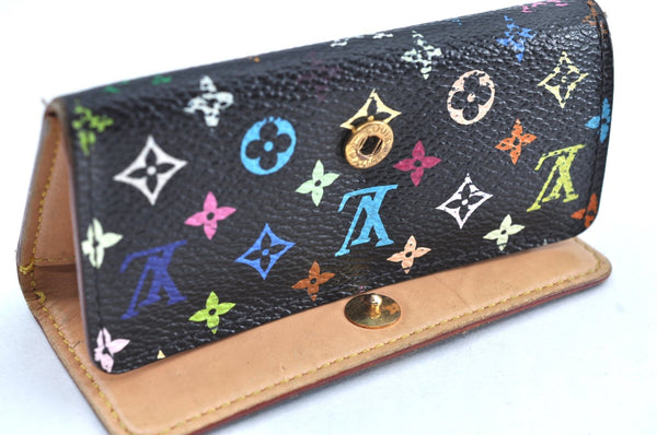 Auth Louis Vuitton Monogram Multicolor Multicles 4 Key Case M60044 Black K7555