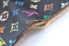 Auth Louis Vuitton Monogram Multicolor Multicles 4 Key Case M60044 Black K7555
