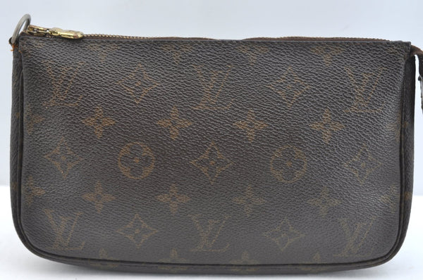 Authentic Louis Vuitton Monogram Pochette Accessoires Pouch M51980 LV K7571