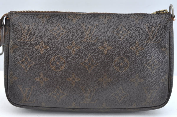 Authentic Louis Vuitton Monogram Pochette Accessoires Pouch M51980 LV K7571
