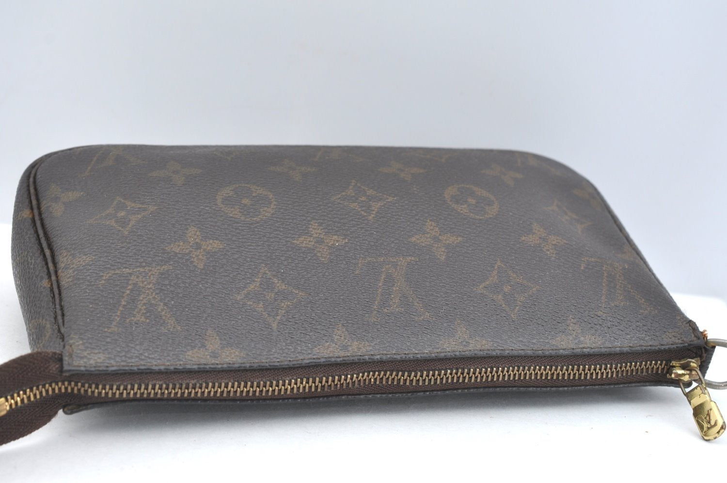 Authentic Louis Vuitton Monogram Pochette Accessoires Pouch M51980 LV K7571