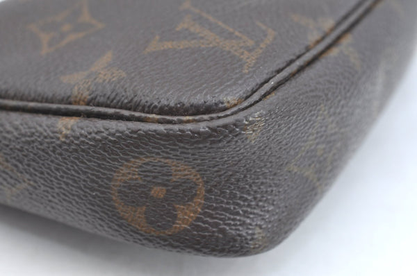 Authentic Louis Vuitton Monogram Pochette Accessoires Pouch M51980 LV K7571