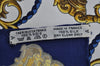 Authentic HERMES Carre 90 Scarf "LES CLES" Silk Navy K7587