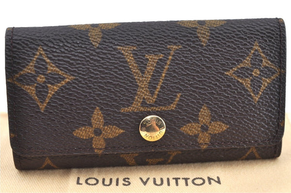 Authentic Louis Vuitton Monogram Multicles 4 Four Hooks Key Case M62631 LV K7588