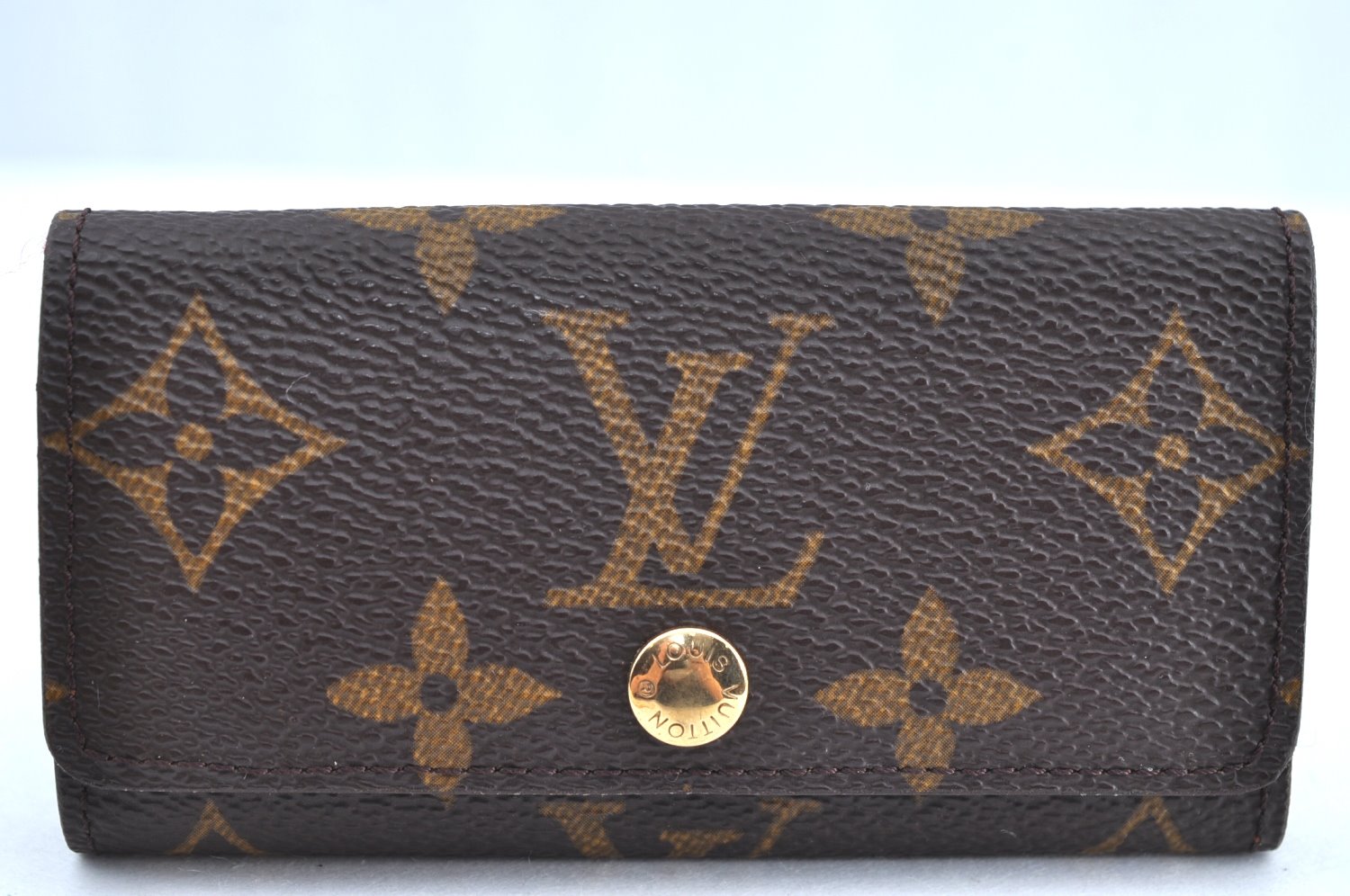 Authentic Louis Vuitton Monogram Multicles 4 Four Hooks Key Case M62631 LV K7588