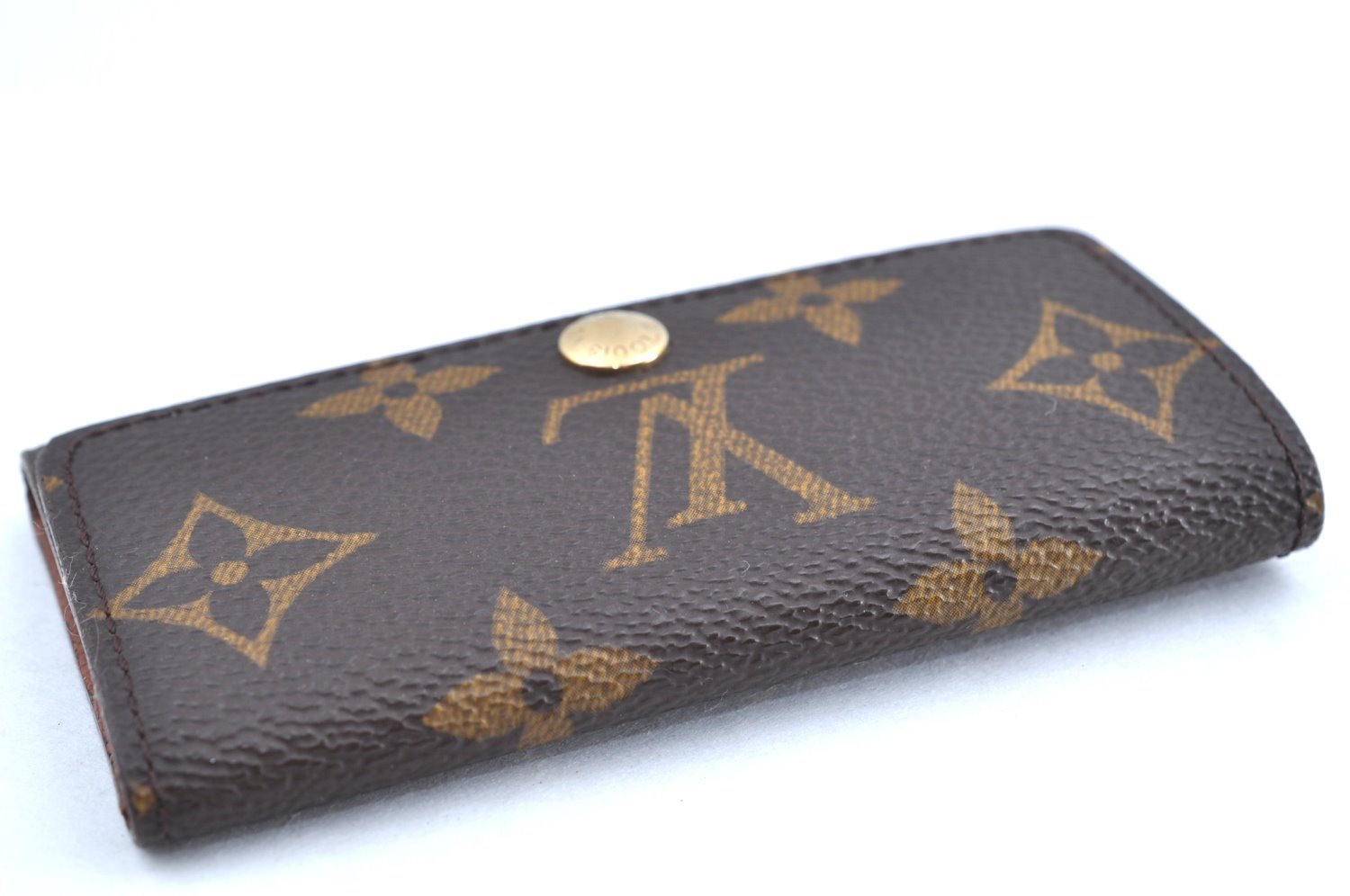 Authentic Louis Vuitton Monogram Multicles 4 Four Hooks Key Case M62631 LV K7588