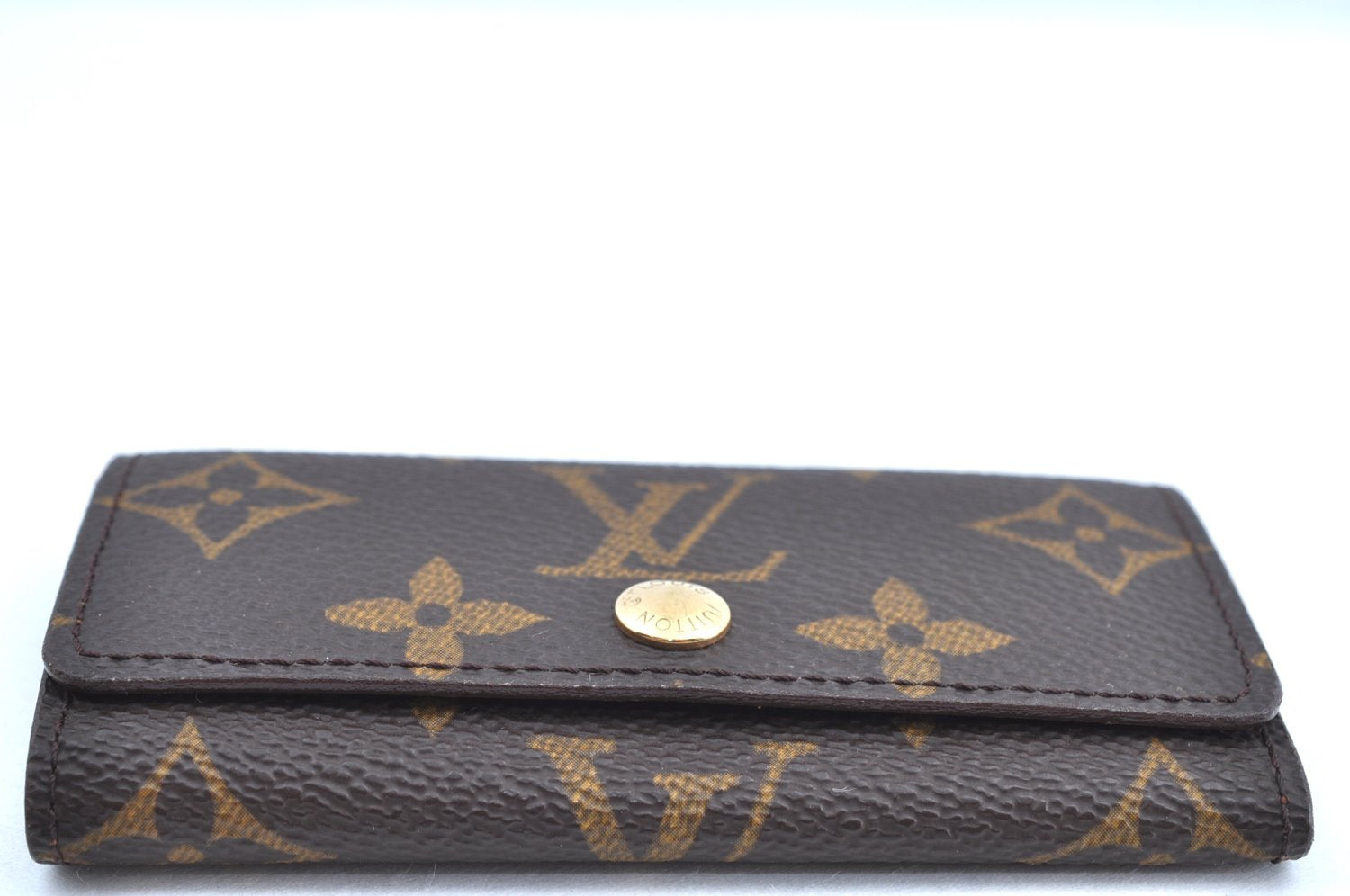 Authentic Louis Vuitton Monogram Multicles 4 Four Hooks Key Case M62631 LV K7588