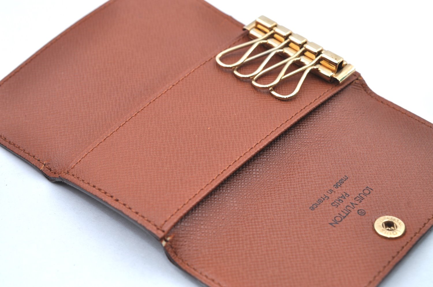 Authentic Louis Vuitton Monogram Multicles 4 Four Hooks Key Case M62631 LV K7588